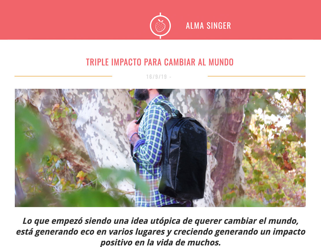 Silobag Prensa Nota Blog AlmaSinger