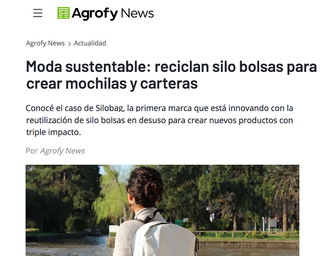 Silobag Prensa Nota Noticiero Agrofy